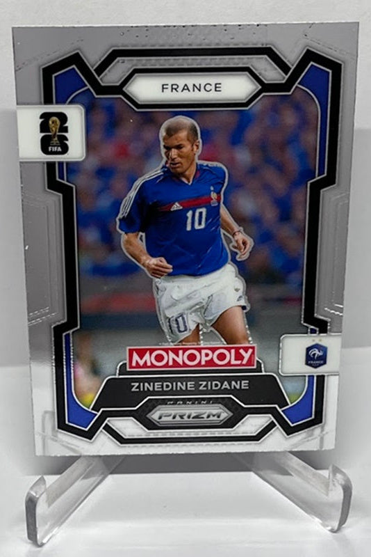 2026 Panini Monopoly Prizm FIFA World Cup Zinedine Zidane France #9