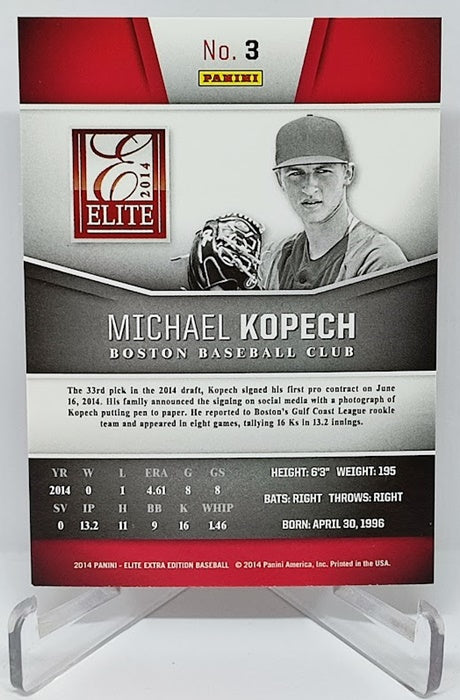 2014 Panini Elite Extra Edition Michael Kopech Boston #3