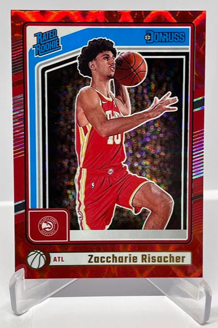 2024-25 Panin Donruss Red Rated Rookie Zaccharie Risacher Hawks #219 *6