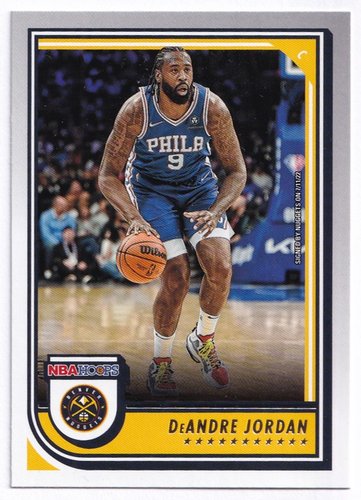 2022-23 Panini Hoops DeAndre Jordan 76ers #35