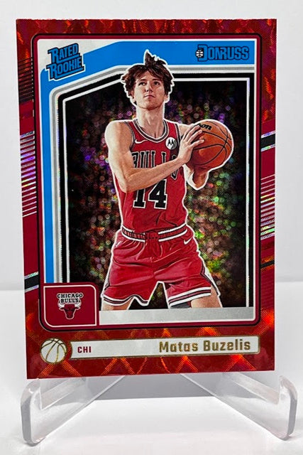 2024-25 Panin Donruss Red Rated Rookie Matas Buzelis Bulls #240 *6