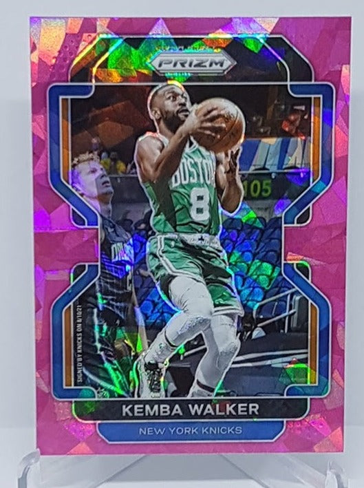 2021-22 Panini Prizm Pink Cracked Ice Kemba Walker Knicks #122