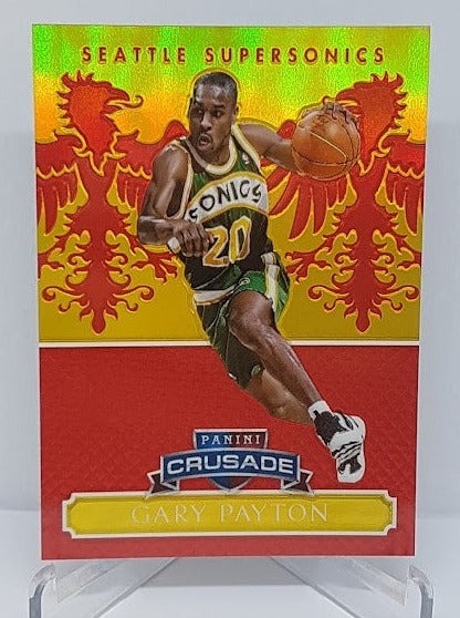 2014-15 Panini Excalibur Crusade Gary Payton Sonics 62/99 #159