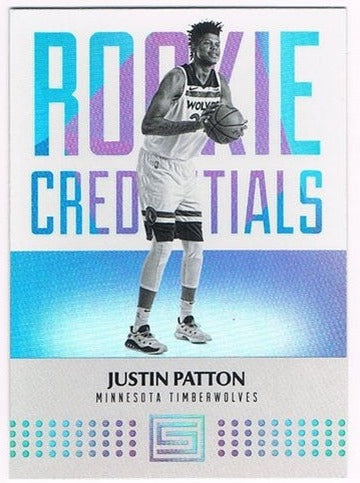 2017-18 Panini Status Rookie Credentials Justin Patton Timberwolves #39