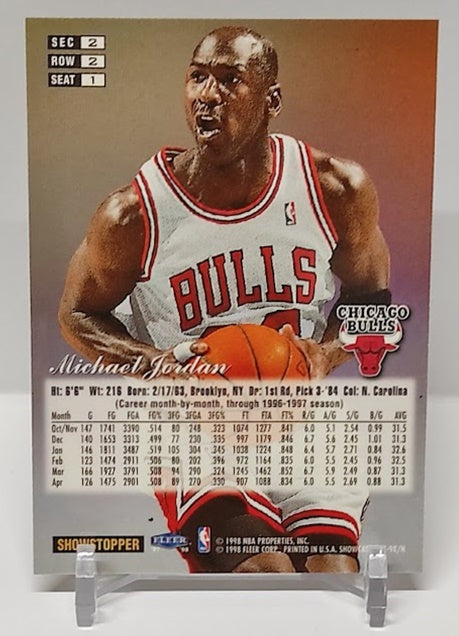 1997-98 Flair Showcase Style Michael Jordan Bulls *2