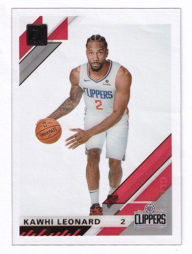 2019-20 Panini Donruss Clearly Kawhi Leonard Clippers #18