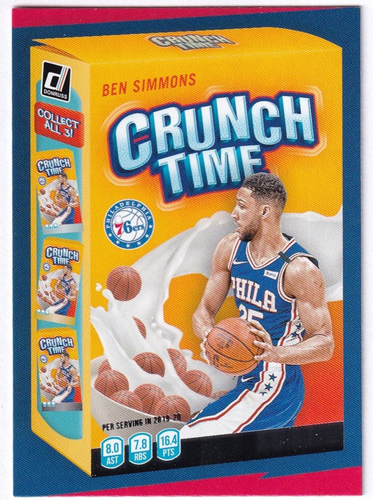 2020-21 Panini Donruss Crunch Time Ben Simmons 76ers #7