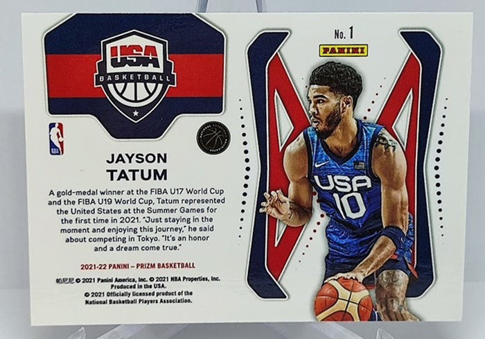 2021-22 Panini Prizm Team USA Jayson Tatum #1