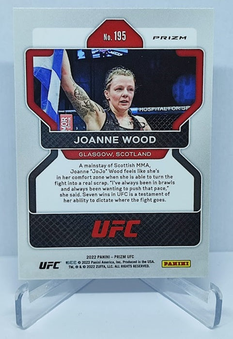2022 Panini Prizm UFC Silver Prizm Joanne Wood #195