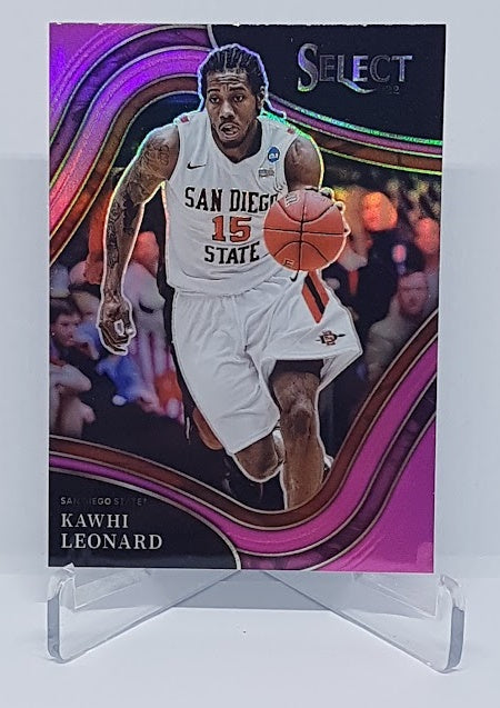 2022-23 Panini Chronicles Select Pink Prizm Kawhi Leonard San Diego State