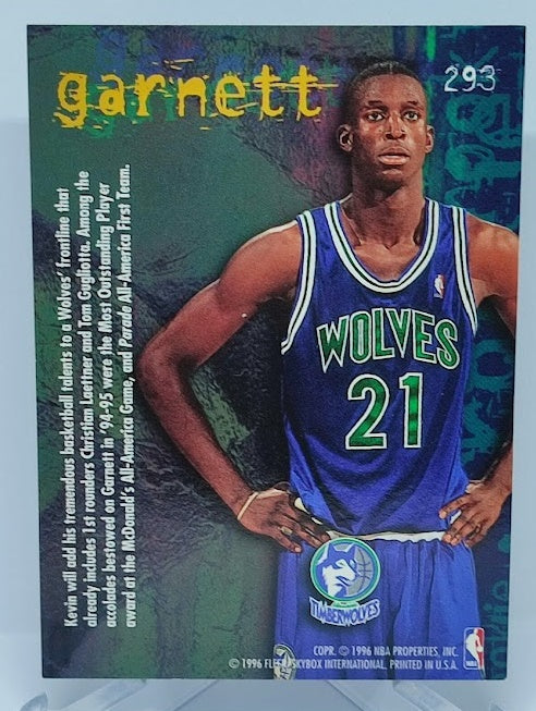 1995-96 Fleer Rookie Kevin Garnett Minnesota #293