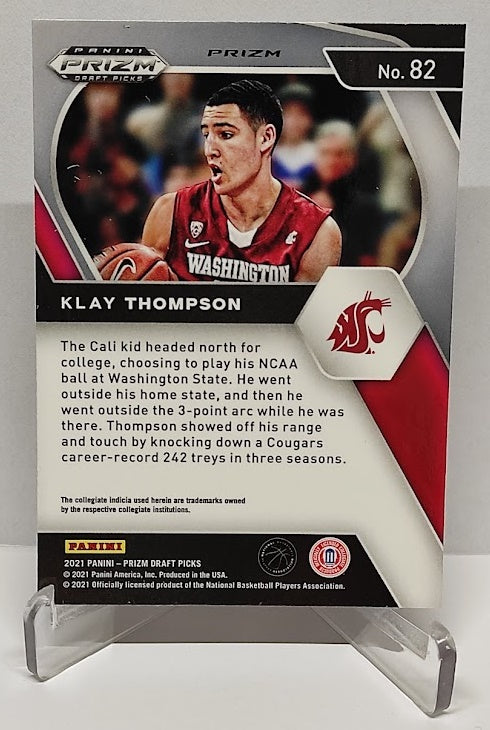 2021 Panini Prizm Draft Picks Silver Prizm Klay Thompson #82