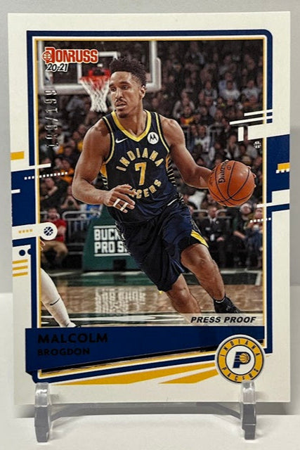 2020-2021 Panini Donruss Press Proof Malcolm Brogdon Pacers 199/199#143