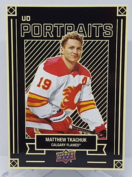 2022-23 Upper Deck Portraits Matthew Tkachuk Flames