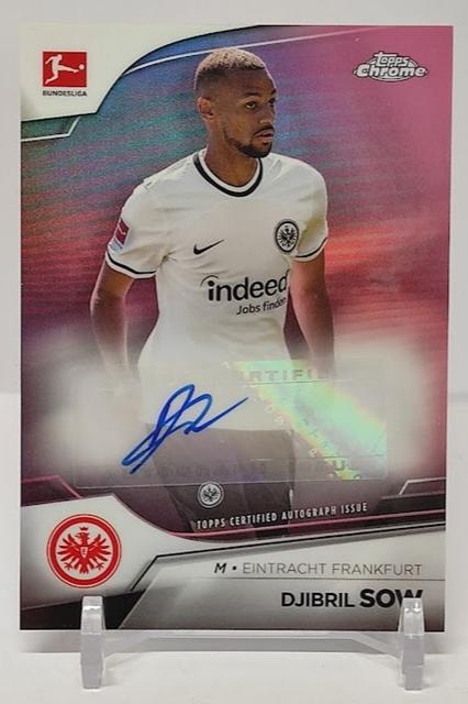 2022-23 Topps Chrome Auto Djibril Sow Eintracht Frankfurt 45/75