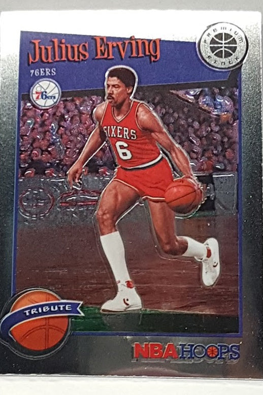 2019-20 Panini Hoops Premium Stock Tribute Julius Erving Philadelphia 76ers #293