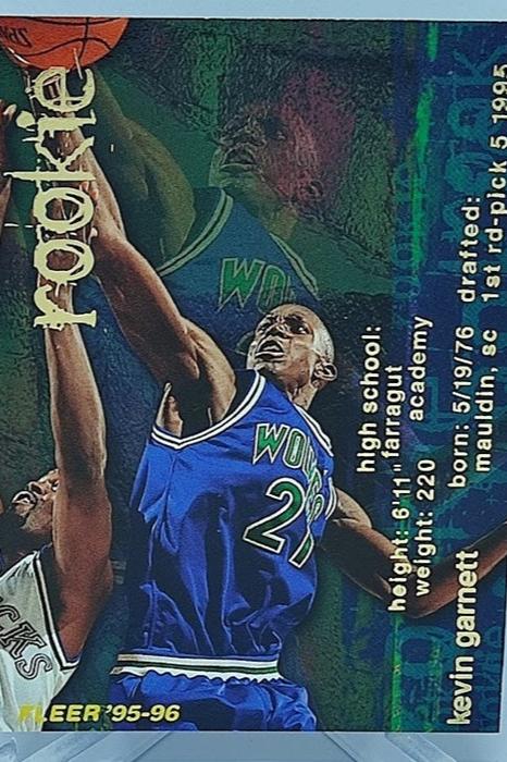 1995-96 Fleer Rookie Kevin Garnett Minnesota #293