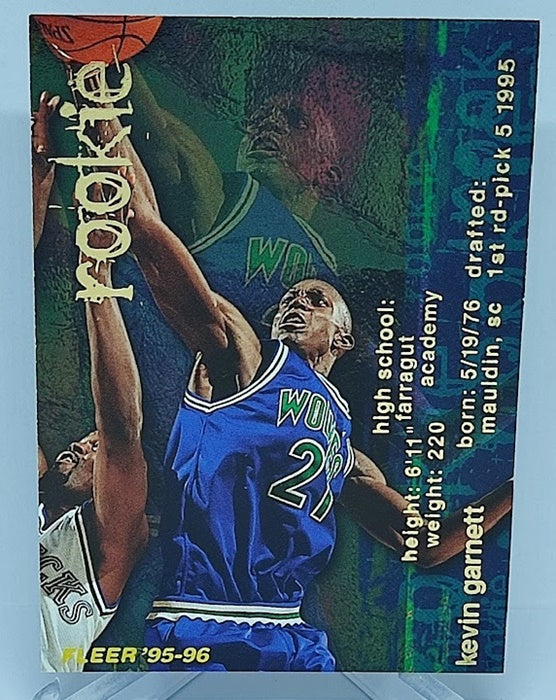 1995-96 Fleer Rookie Kevin Garnett Minnesota #293