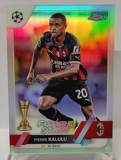 2023 Topps Chrome UCL Refractor Future Stars Pierre Kalulu Milan #93