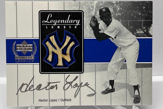 2000 Upper Deck Yankee Legends Legendary Lumber Hector Lopez NY Yankees