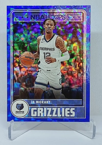 2023-24 Panini Hoops Tribute Hyper Blue Ja Morant Grizzlies #281