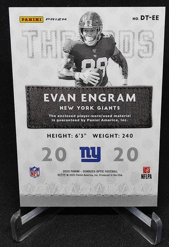 2020 Panini Donruss Optic Threads Prizm Evan Engram NY Giants