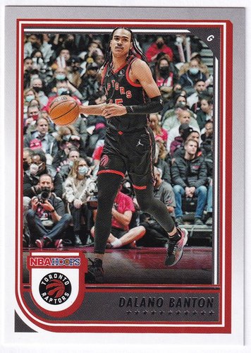 2022-23 Panini Hoops Dalano Banton Raptors #43