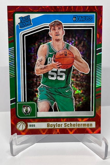 2024-25 Panin Donruss Red Rated Rookie Baylor Scheierman Celtics #224 *6
