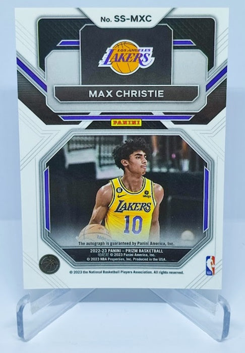 2022-23 Panini Prizm Sensational Signatures RC Max Christie Lakers