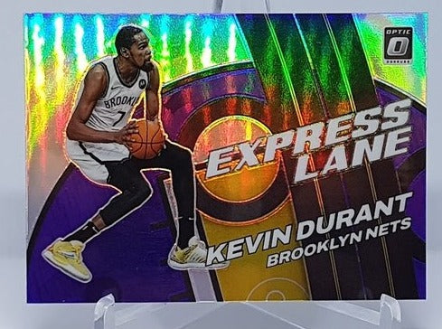 2021-22 Panini Donruss Optic Express Lane Purple Pizm Kevin Durant Nets #25