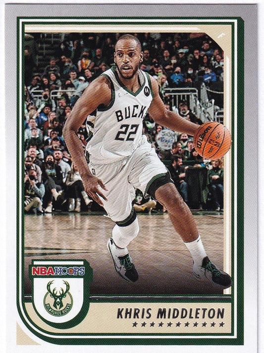 2022-23 Panini Hoops Khris Middleton Milwaukee Bucks #45