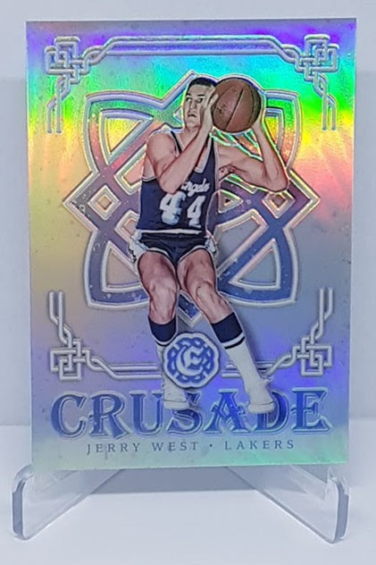 2016-17 Panini Excalibur Prizm Crusade Jerry West Lakers #84