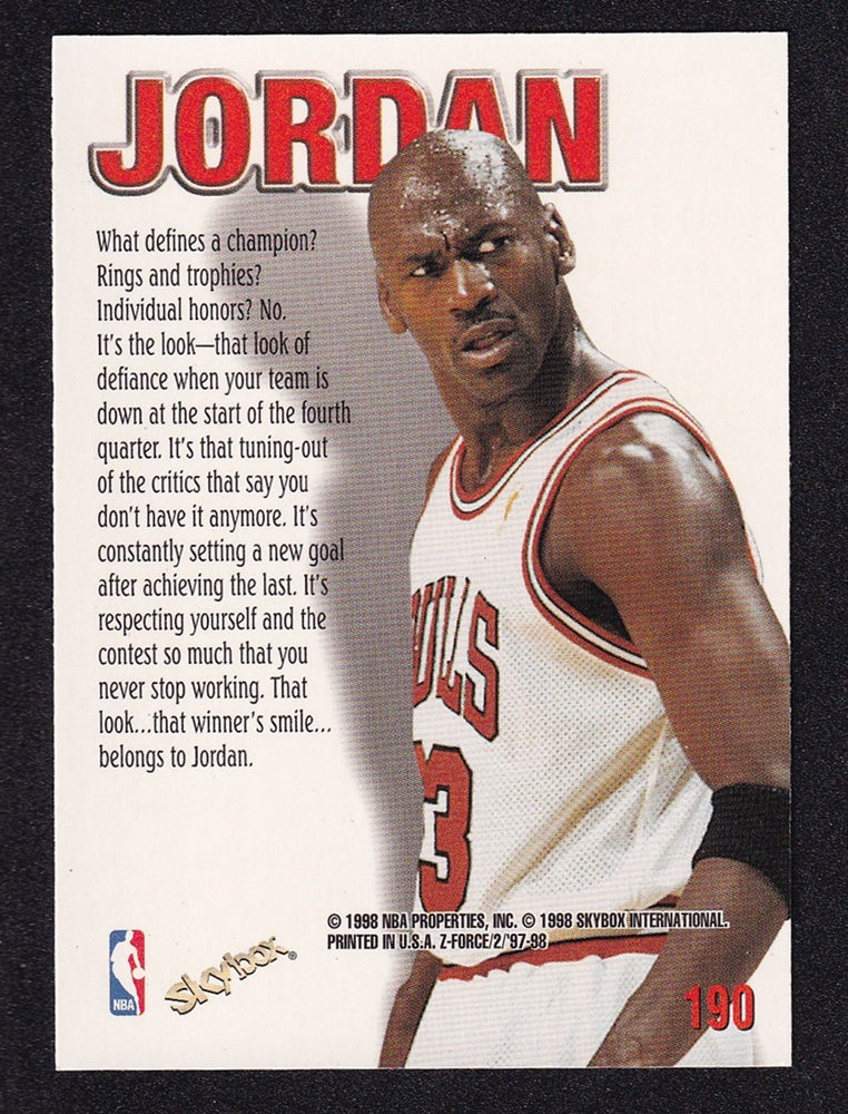 1997-98 Skybox Z Force Zupermen Michael Jordan Bulls #190 *2