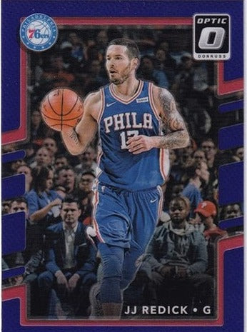 2017-18 Panini Donruss Optic Blue Prizm JJ Redick 76ers #113