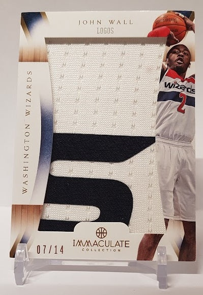2012-13 Panini Immaculate Letter Patch John Wall Wizards 07/14