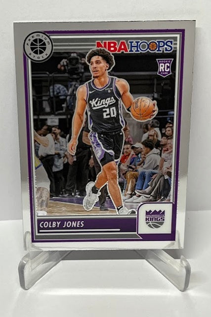 2023-24 Panini Hoops Premium RC Colby Jones Sacramento #49