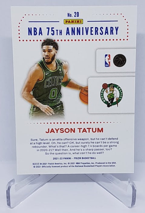 2021-22 Panini Prizm 75th Anniversary Edition Jayson Tatum Celtics #20