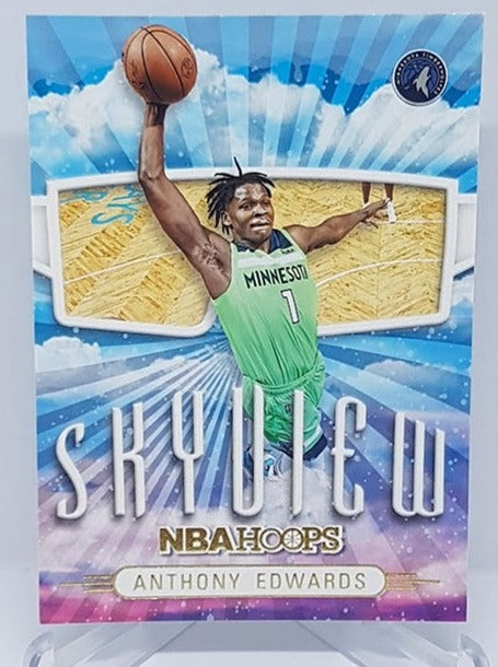 2022-23 Panini Hoops Winter Skyview Anthony Edwards Timberwolves 6