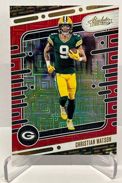 2024 Panini Absolute Red Squares Christian Watson Packers 298/499 #39 *3