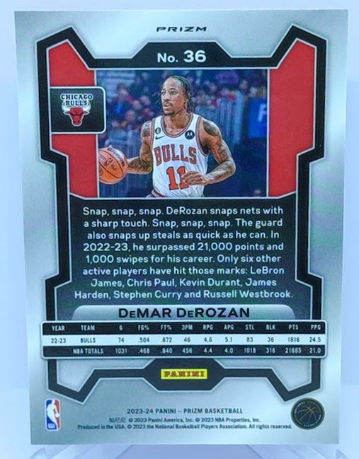 2023-24 Panni Prizm Pink Ice Prizm DeMar DeRozan Bulls #36