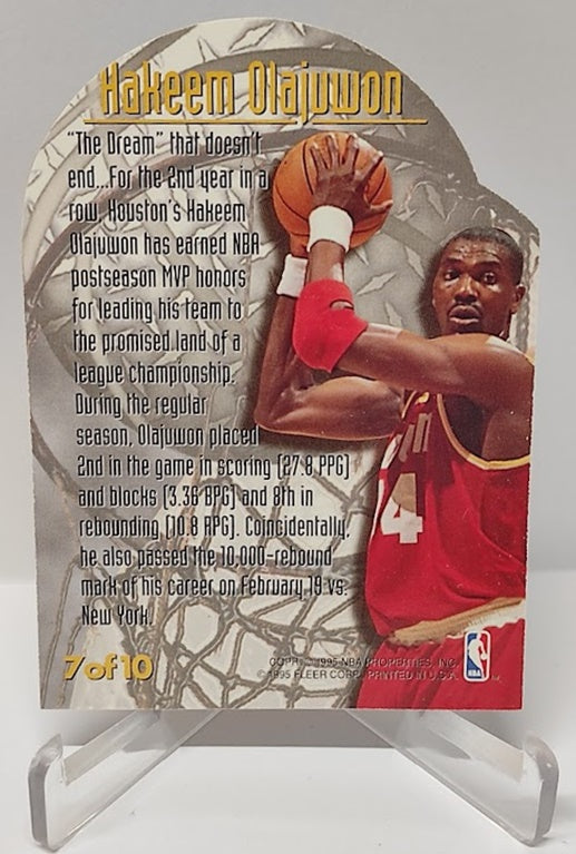 1995-96 Fleer Metal Maximum Metal Hakeem Olajuwon Rockets #7 *2