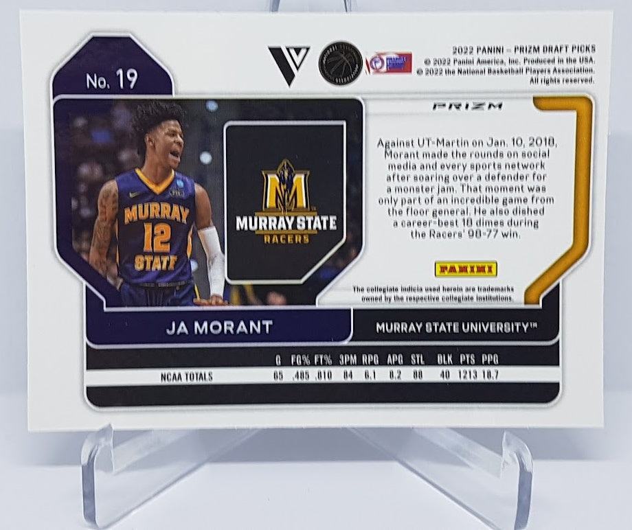 2022-23 Panini Prizm Draft Picks Hyper Prizm Variation Ja Morant Murray #1