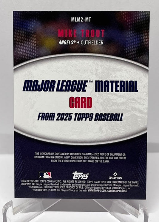 2025 Topps Series 2 Major League Material Mike Trout Angels