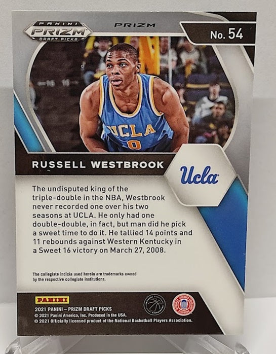 2021 Panini Prizm Draft Picks Green Russell Westbrook UCLA #54