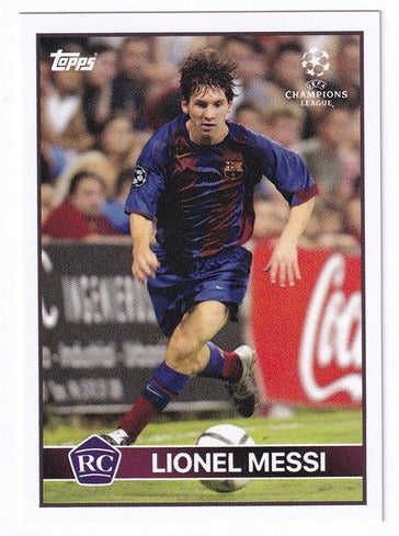 2020 Topps Champions League Lost Rookie RC Lionel Messi FC Barcelona