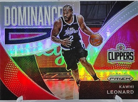 2021-22 Panini Silver Prizm Dominance Kawhi Leonard Los Angeles Clippers #22