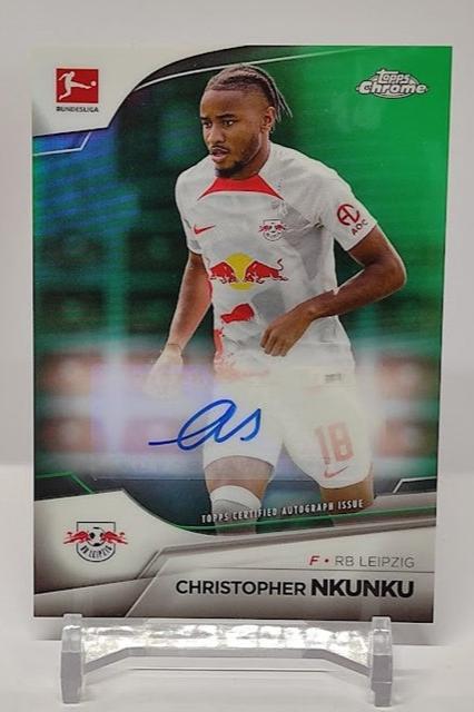 2022-23 Topps Chrome Auto Christopher Nkunku RB Leipzig 83/99