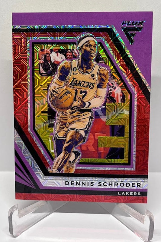 2022-23 Panini Flux Red Mojo Prizm Dennis Schröder Lakers #21/99 #192