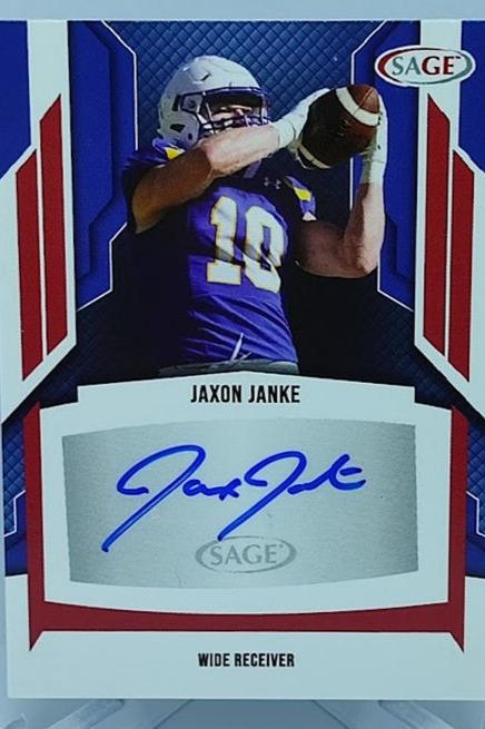 2024 Sage Autograph RC Jaxon Janke South Dakota University *1