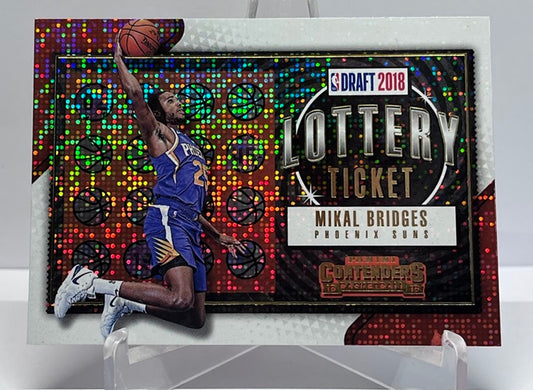 2018-19 Panini Contenders Lottery Ticket Mikal Bridges Phoenix Suns #10